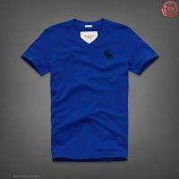 heren abercrombie and fitch v-hals korte tees moose logo blauw Groningen Shop fu77r882